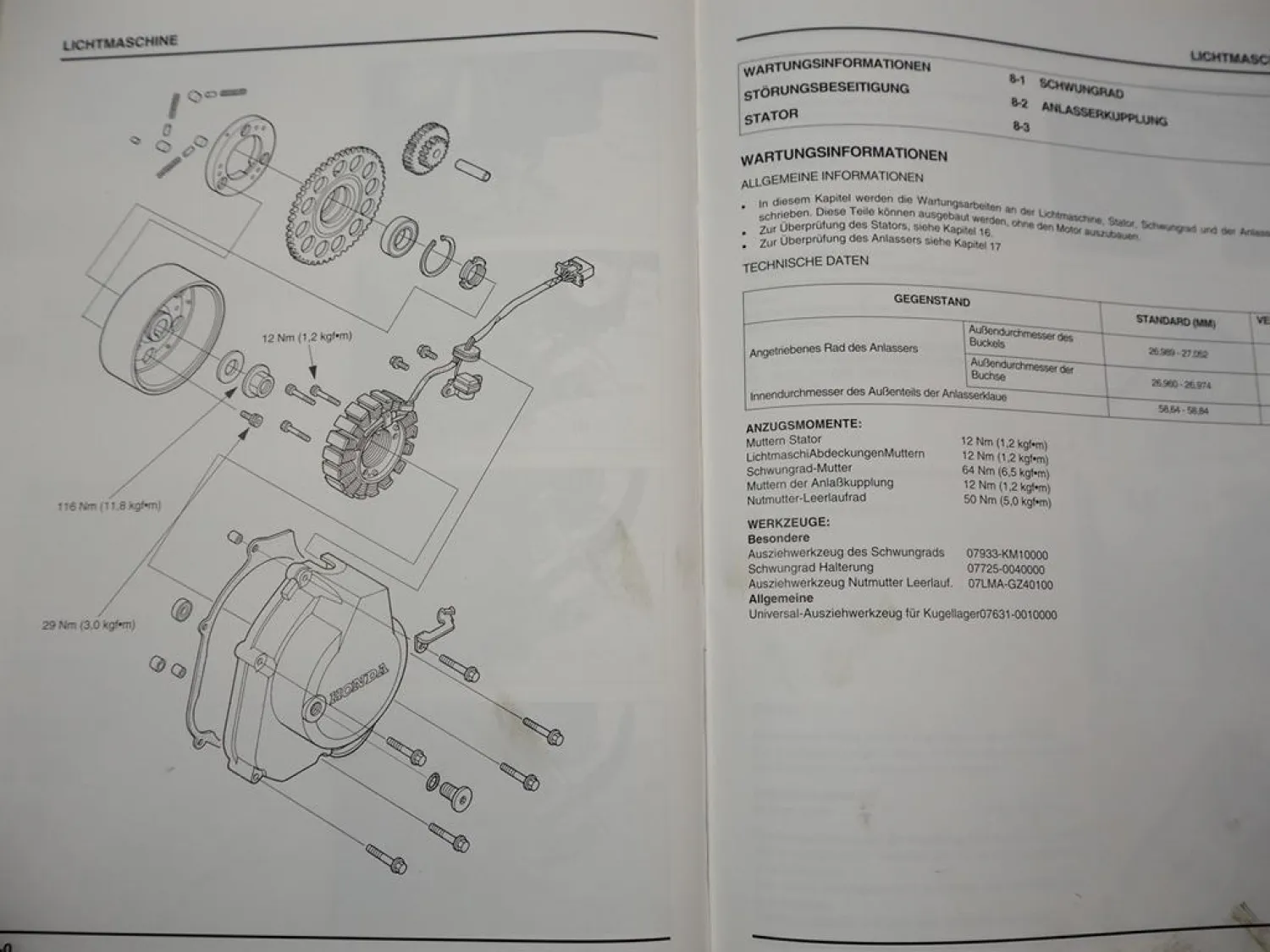 Honda FES 125 150 W Werkstatthandbuch 1998 Original Reparaturanleitung Deutsch
