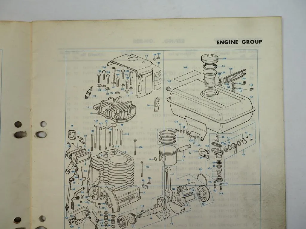 Honda FS50K2 Motorfräse Ersatzteilliste Parts List 1975