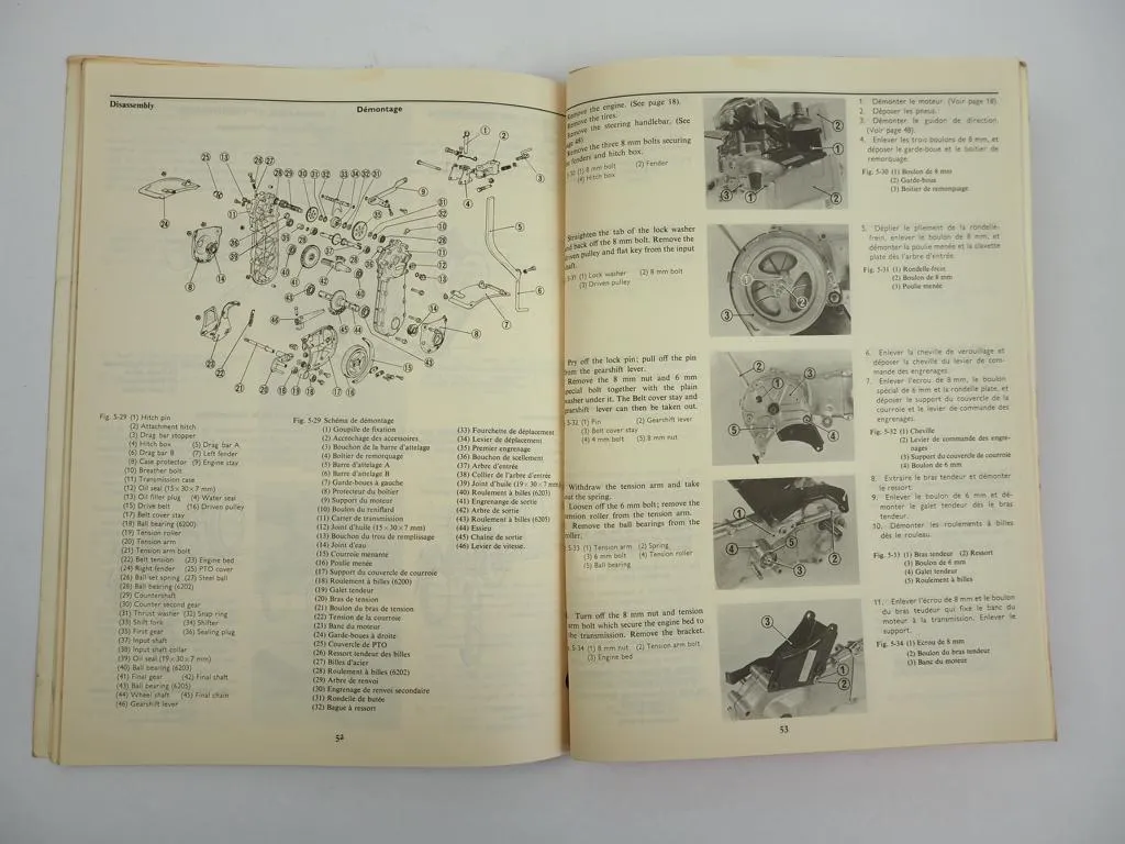 Honda FX 25 Power Tiller Einachsschlepper Shop Manual Werkstatthandbuch 1975