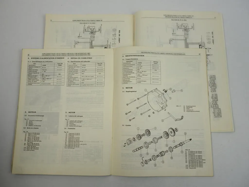Honda GL1100/DX/Interstate Werkstatthandbuch Ergänzung 1980-1982