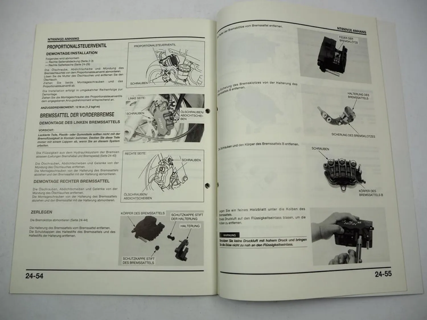 Honda NT650 V2 RC47 Deauville Ergänzung Werkstatthandbuch Reparaturanleitung