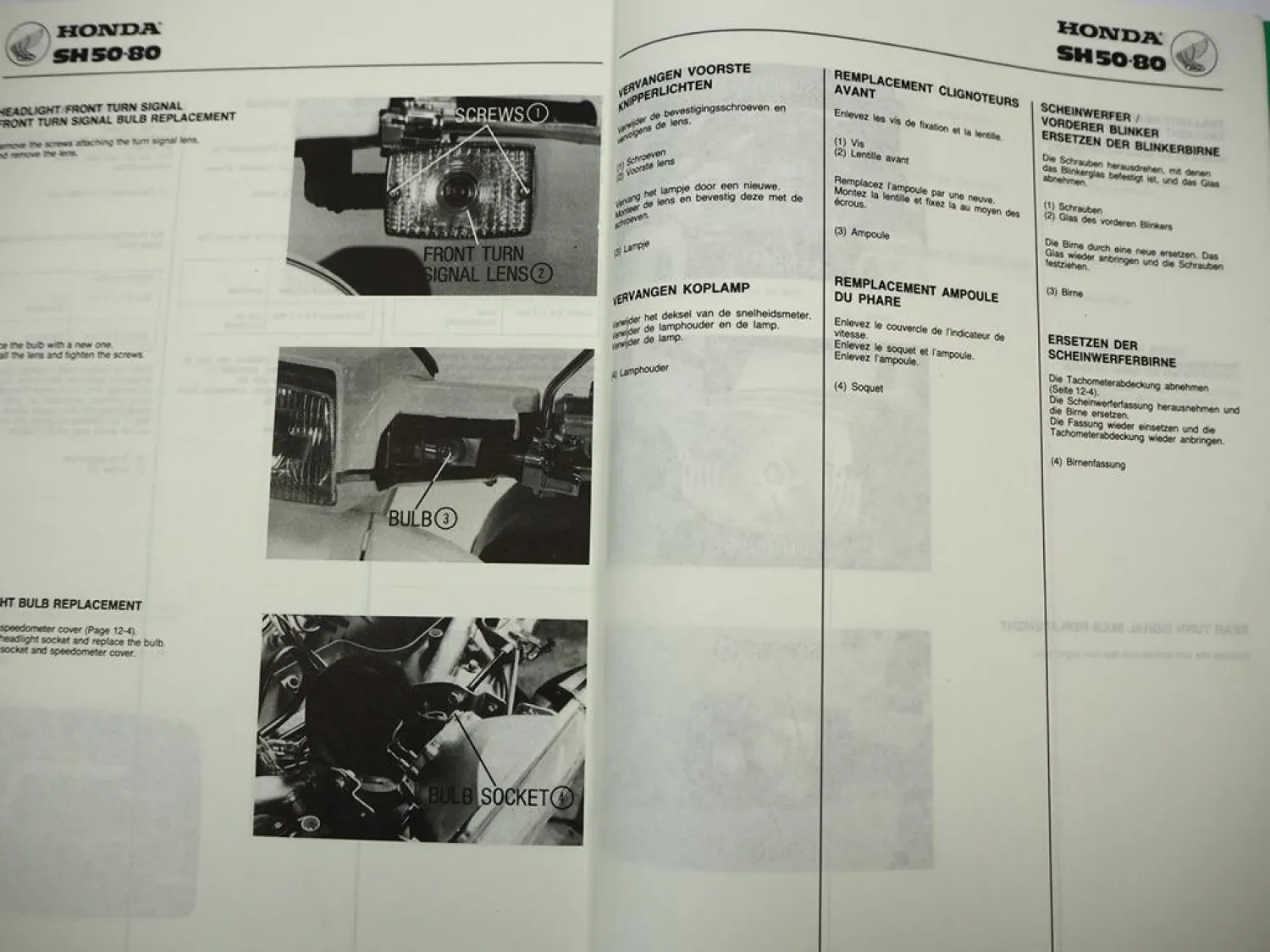 Honda SH50 SH80 Scoopy Roller Werkstatthandbuch Shop Repair Manual 1984