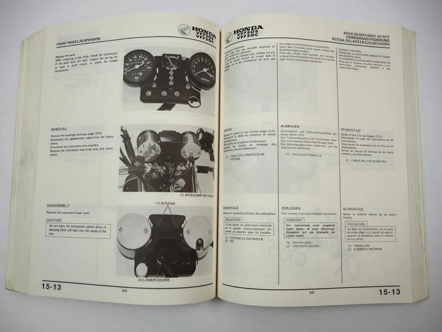Honda VF750 Sports Custom RC07 RC09 Werkstatthandbuch 1982 Reparaturanleitung