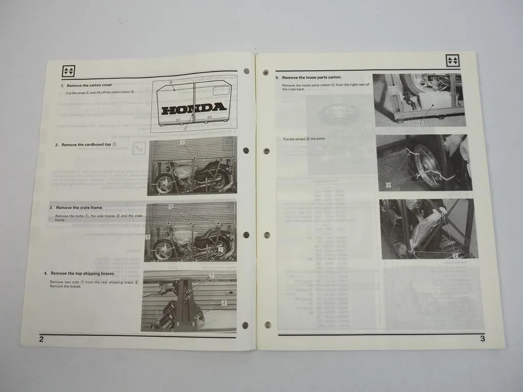 Honda VF 750C Motorrad Montageanleitung 1995