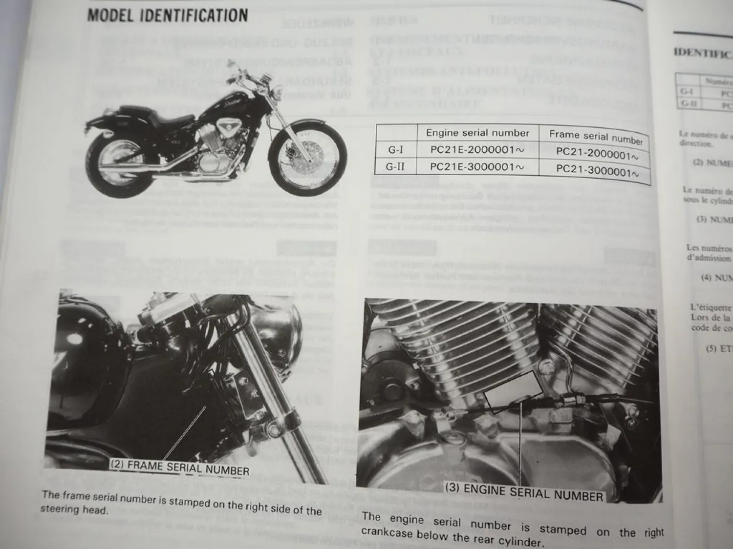 Honda VT600C Custom Shadow PC21 Werkstatthandbuch Set 1988-1995 Shop Manual