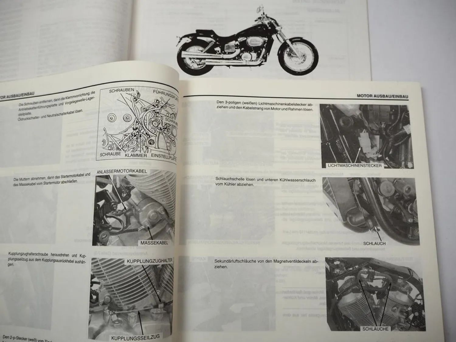 Honda VT750C C2 DC Shadow RC44 Werkstatthandbuch 1997-2000 Reparaturanleitung