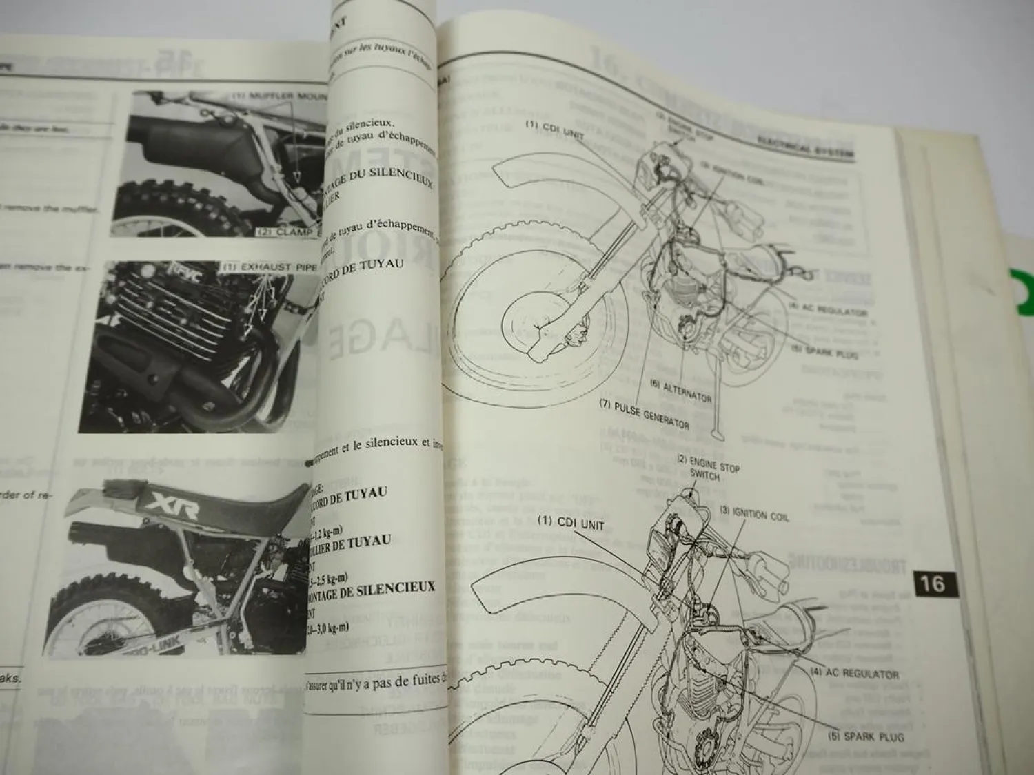Honda XR600R Werkstatthandbuch ab 1985 Reparaturanleitung Shop Manual Manuel D´Atelier