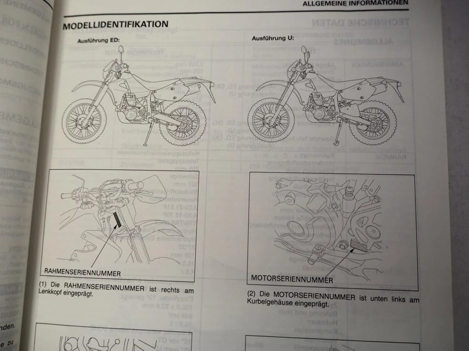 Honda XR650R Enduro Werkstatthandbuch ab2000 Original Reparaturanleitung Deutsch
