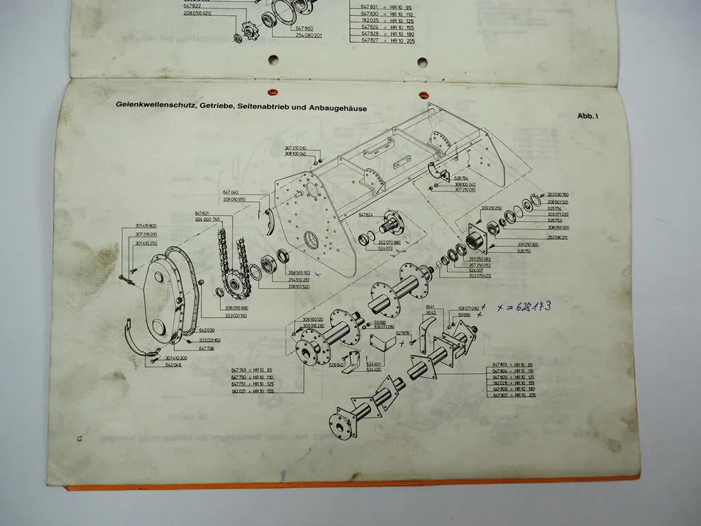 Howard HR10 Rotavator Betriebsanleitung Ersatzteilliste 1983
