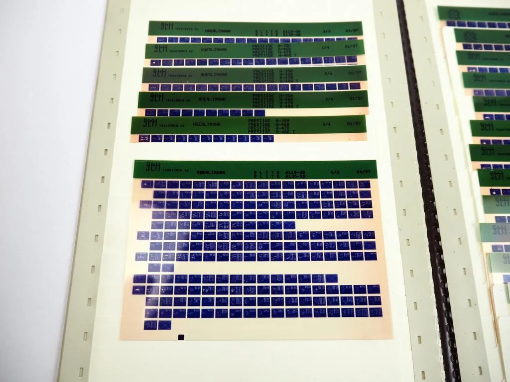 Hürlimann Elite Prestige Club Prince Master XA XT Ersatzteilliste 1995 Microfich