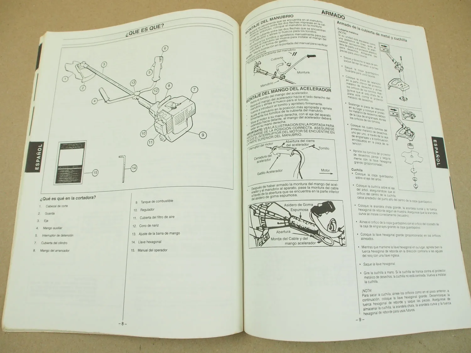 Husqvarna Mondo Mega Freischneider Bedienung Betriebsanleitung 1997 Manual