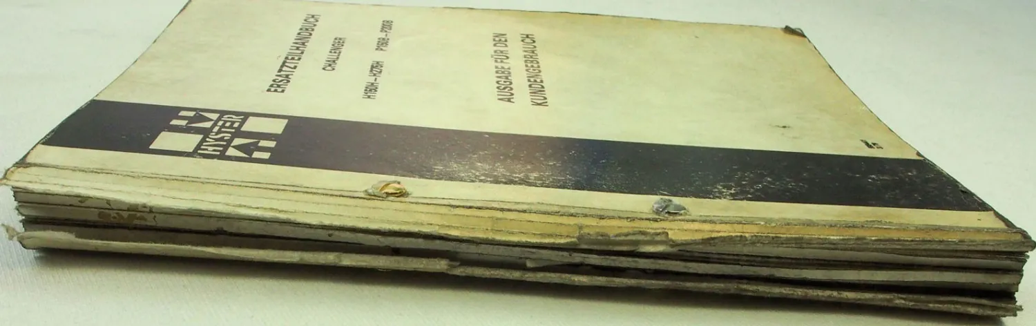 Hyster Challenger H150H - H275H P150B - P200B Ersatzteilliste Ersatzteilkatalog