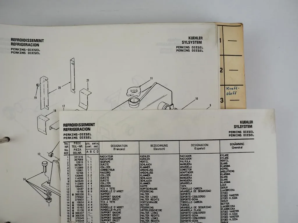 Hyster Challenger H360-460-510-550-650C Parts Manual Ersatzteilliste 1988