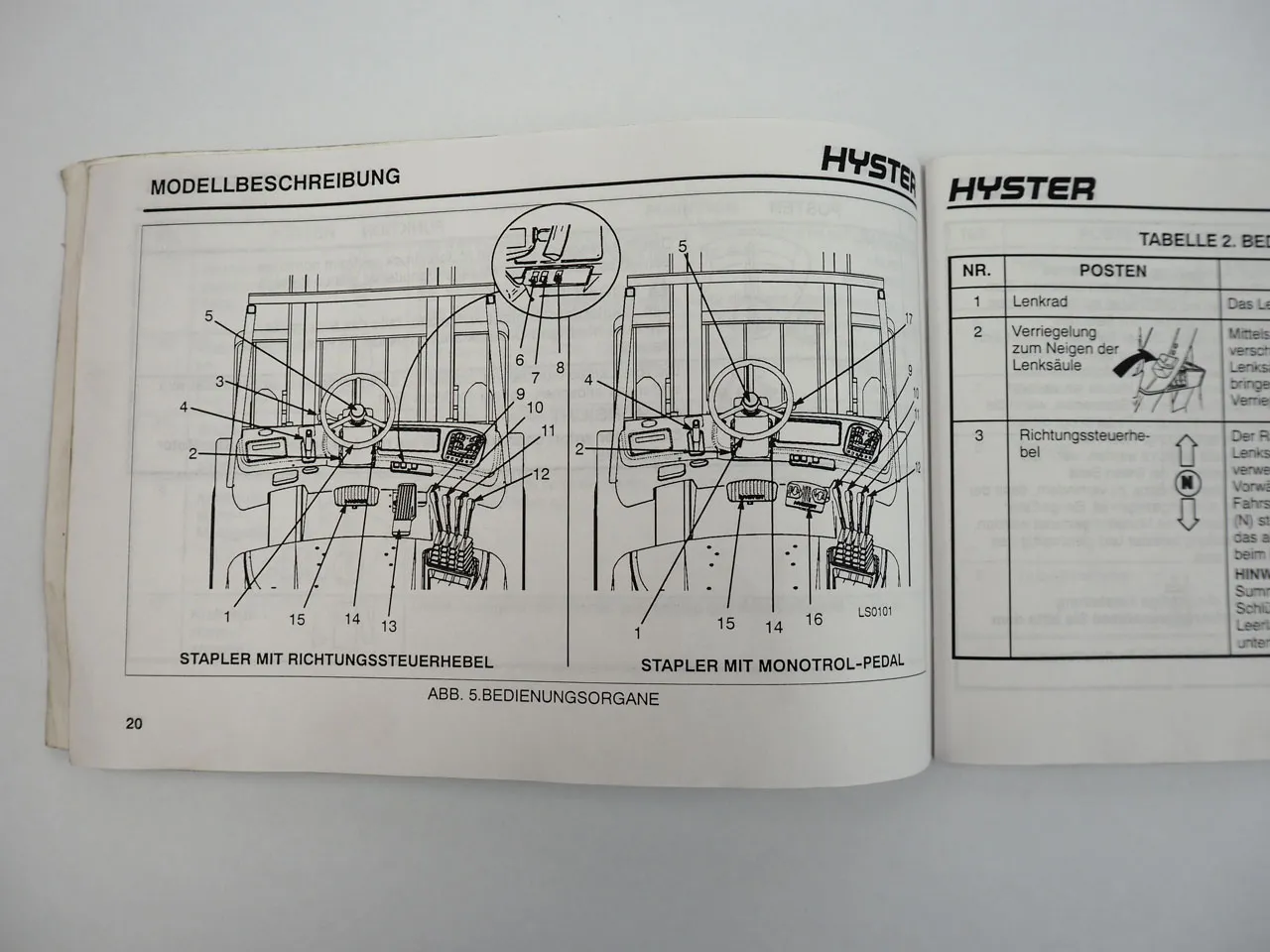 Hyster H3.50XM H5.50XM Challenger Stapler Bedienungsanleitung Wartung 1999