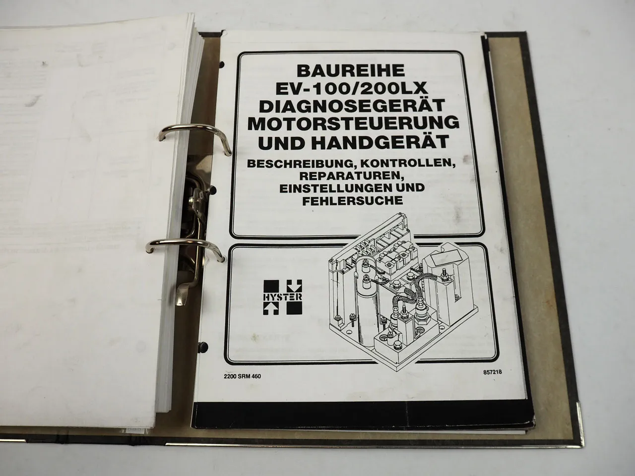Hyster J 1.60 1.80 2.00 XMT Sitdrive D160 Betriebsanleitung Ersatzteilliste 1995