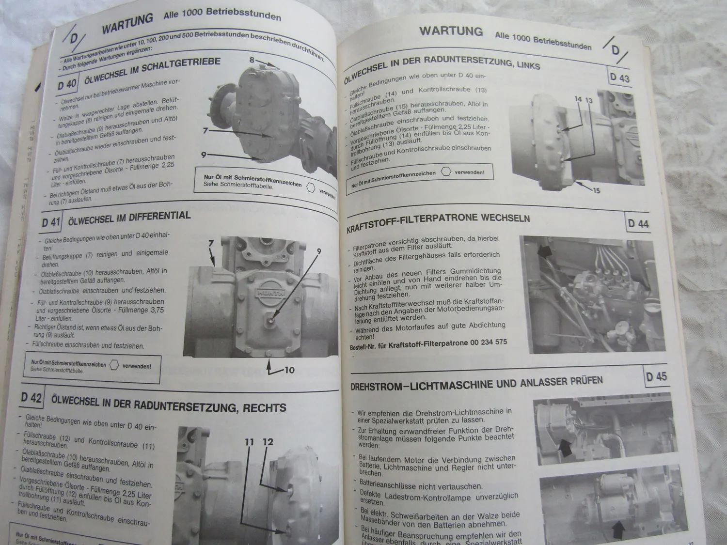 IBH Hamm 2301S 2304S Walze Bedienugnsanleitung Betriebsanleitung Wartung 7/79