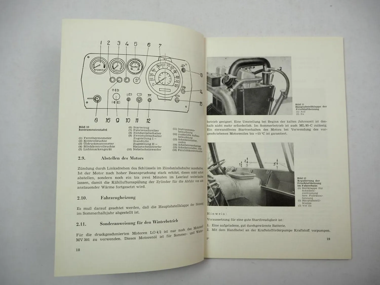IFA Robur LO3000 LO 3000 A Lastkraftwagen Betriebsanleitung Wartung 1975
