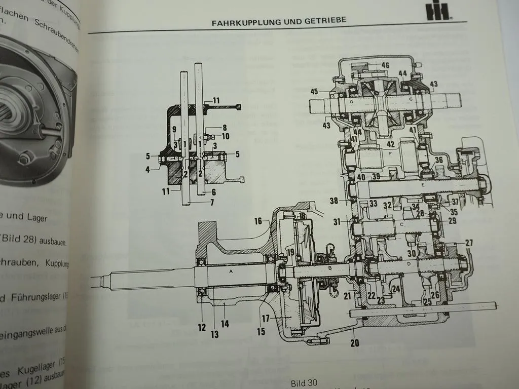 IHC 321 431 531 541 Mähdrescher Getriebe Werkstatthandbuch 1979