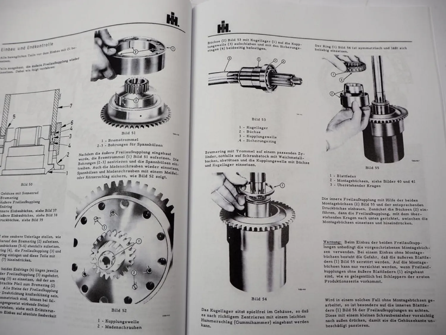 IHC 323 353 423 Werkstatthandbuch Getriebe Instandsetzung