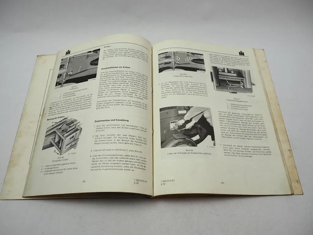 IHC 422 Pick-UP Ballenpresse Sammelpresse Werkstatthandbuch Reparatur1976