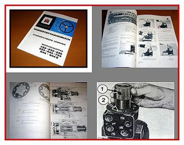 IHC 433 533 633 554 644 744 844/S Werkstatthandbuch hydrostatische Lenkung