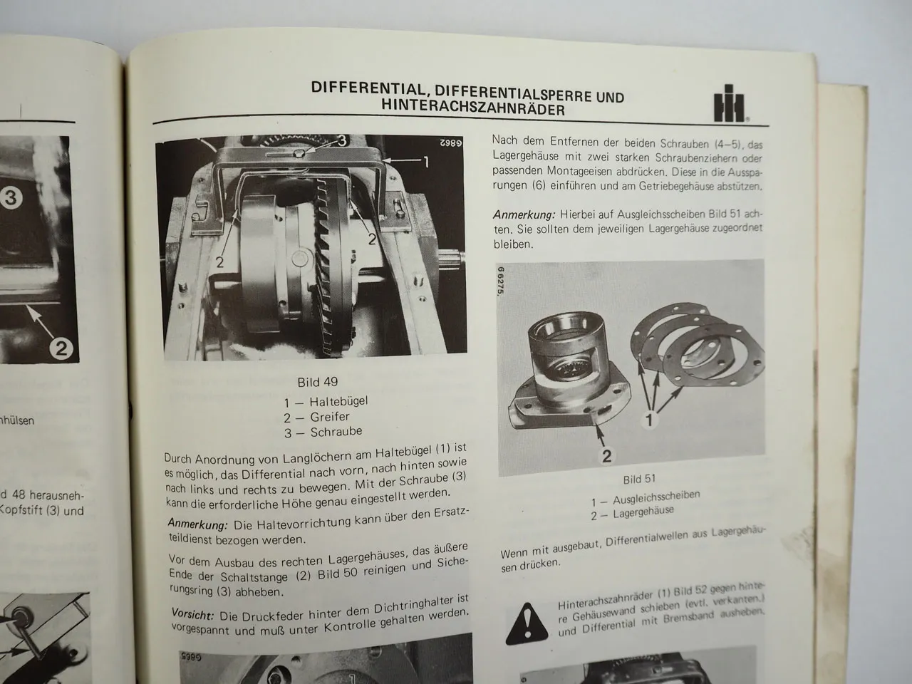 IHC 433 533 633 V + E Schlepper Werkstatthandbuch Getriebe Regelhydraulik 1975