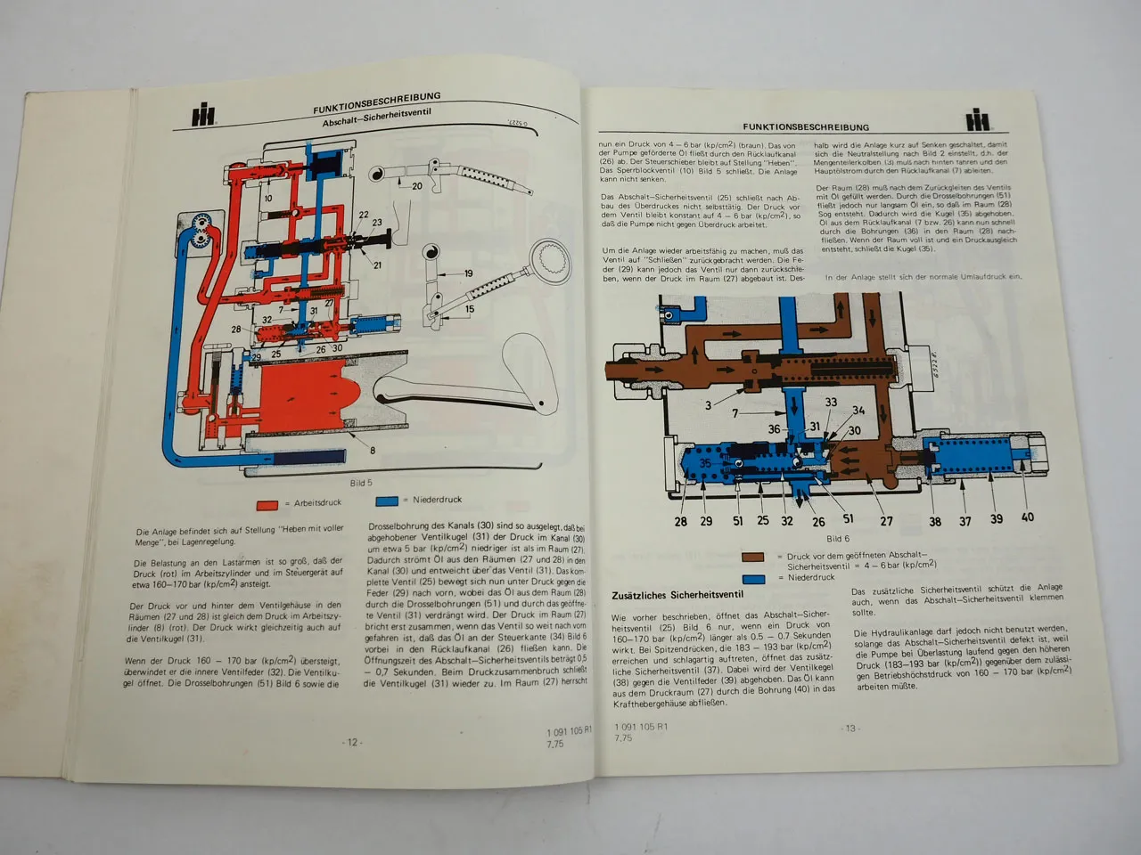 IHC 433 533 633 V + E Schlepper Werkstatthandbuch Getriebe Regelhydraulik 1975