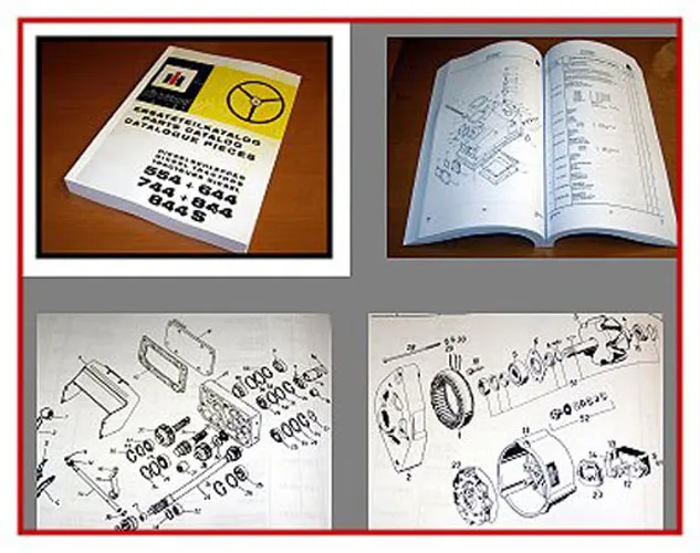 IHC 554 644 744 844 844 S Ersatzteilkatalog 1975