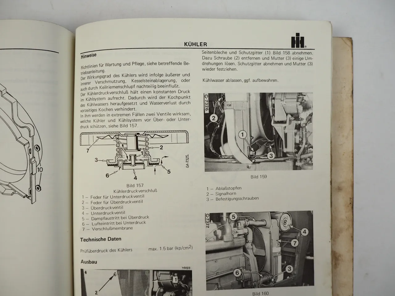 IHC 554 644 744 844 844S Fahrgestell Werkstatthandbuch Reparaturanleitung 1977