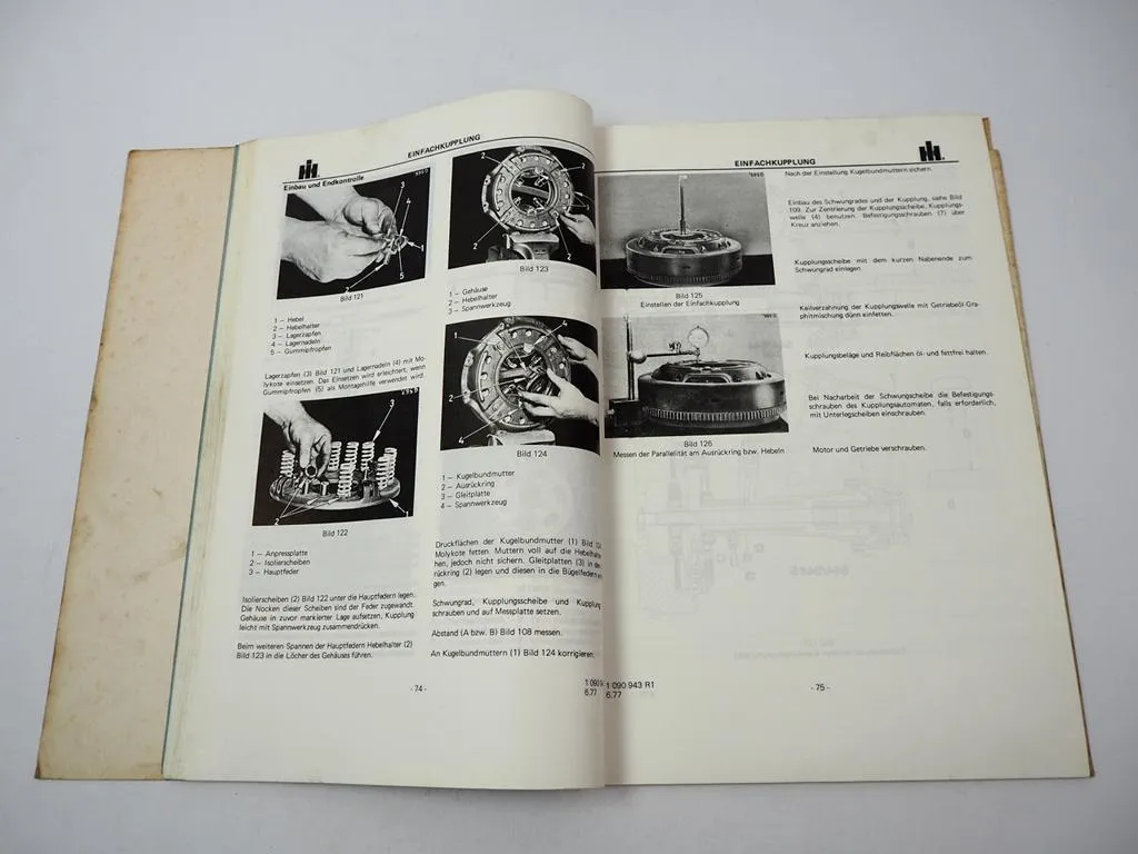 IHC 554 644 744 844 844S Werkstatthandbuch Fahrgestell Reparaturanleitung 1977