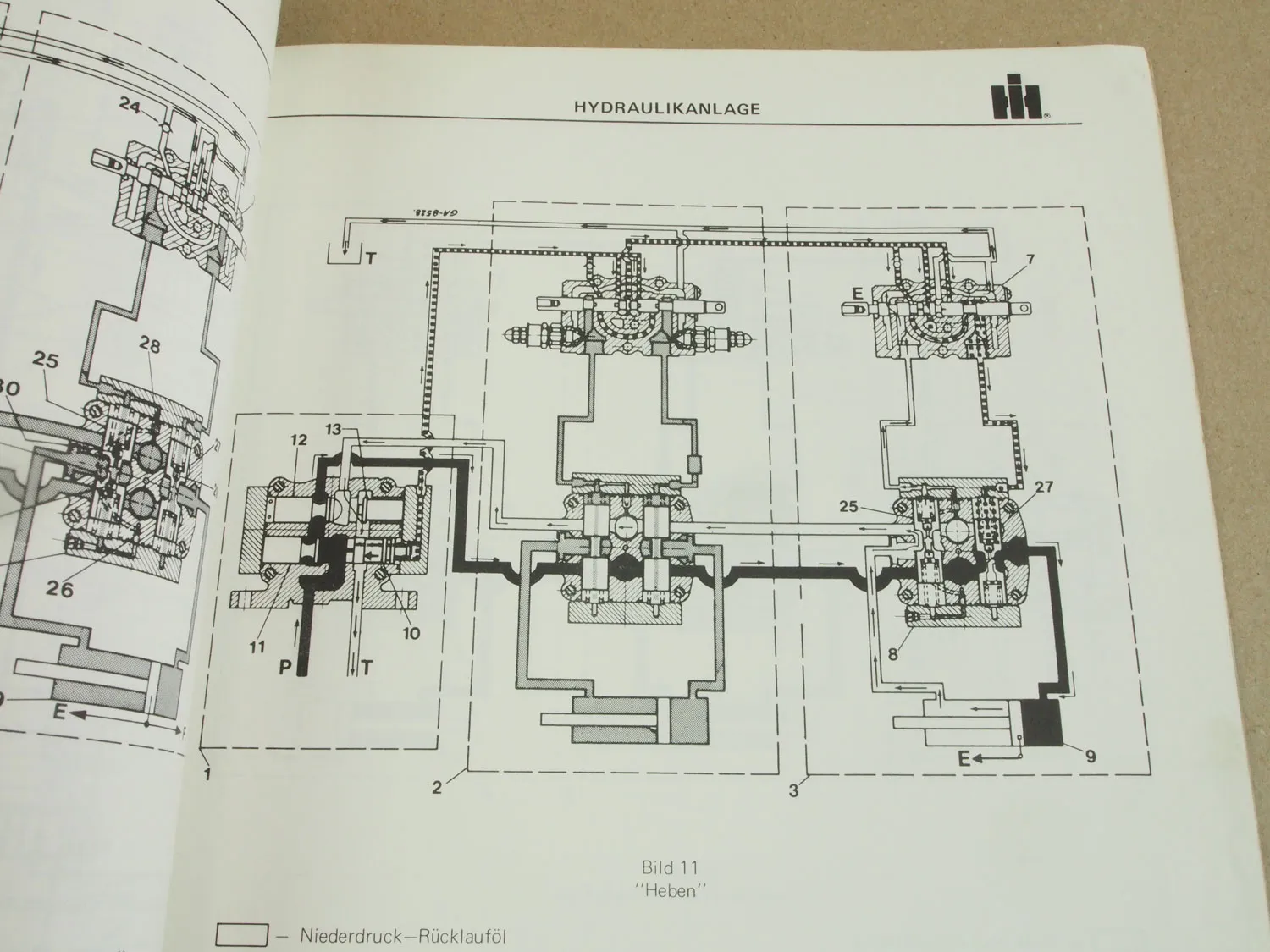IHC 560 Schaufellader Werkstatthandbuch Reparaturanleitung Hydraulikanlage 1979