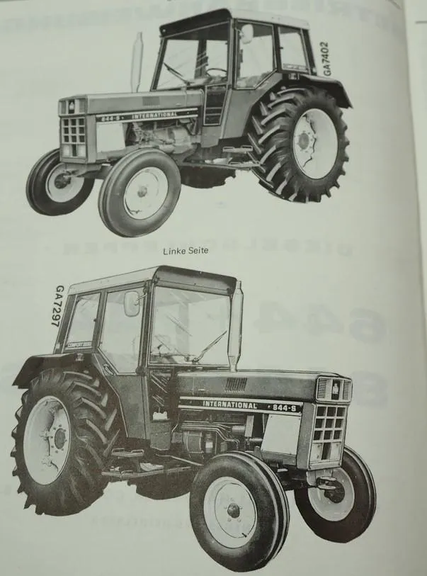IHC 644 744 844 844S Schlepper Betriebsanleitung Bedienungsanleitung 1977