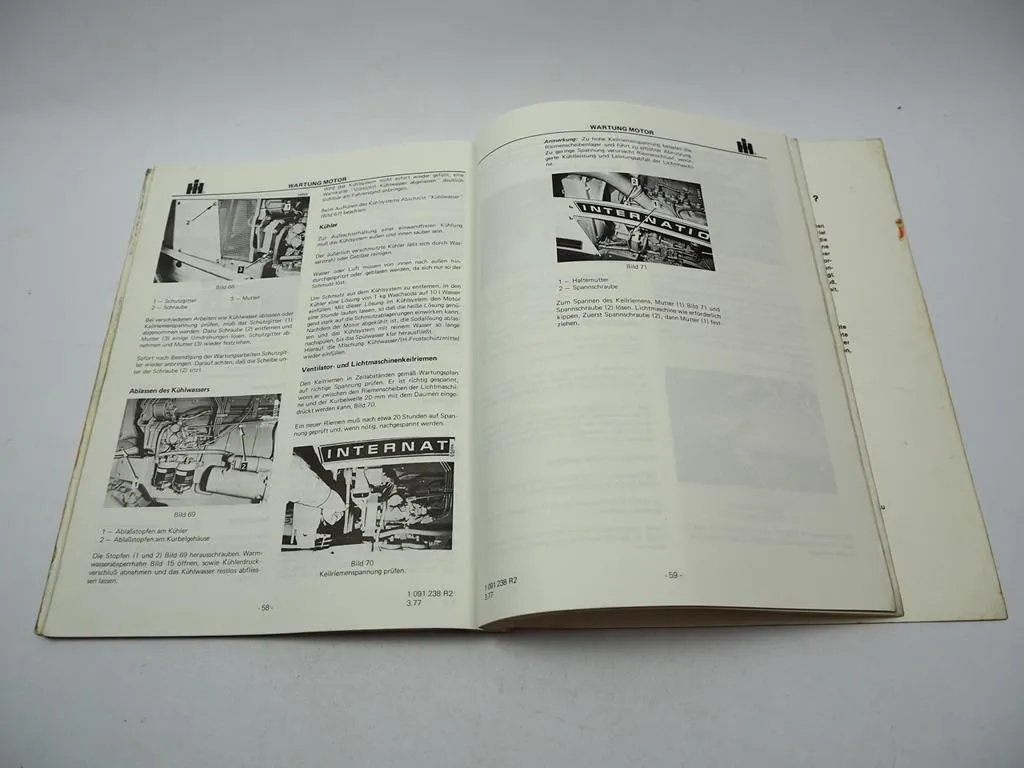 IHC 644 744 844 844S Schlepper Betriebsanleitung Bedienungsanleitung 1977