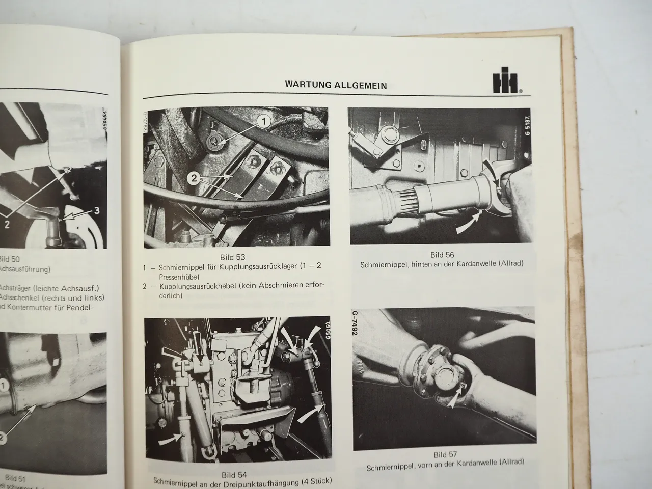 IHC 743XL 745XL 844XL Traktor Betriebsanleitung Wartung 1981