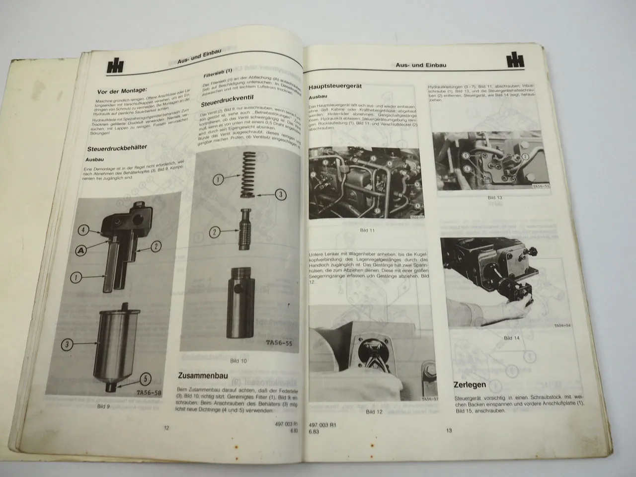 IHC Schlepper B und C Familie Sens O Draulic Werkstatthandbuch Reparatur 1983