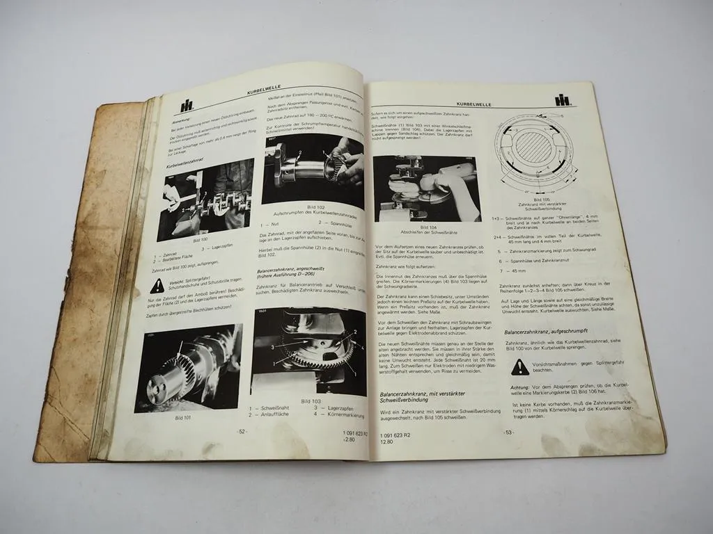 IHC D-155 179 206 239 246 268 310 358 bis DT-402 Motor Werkstatthandbuch 1980