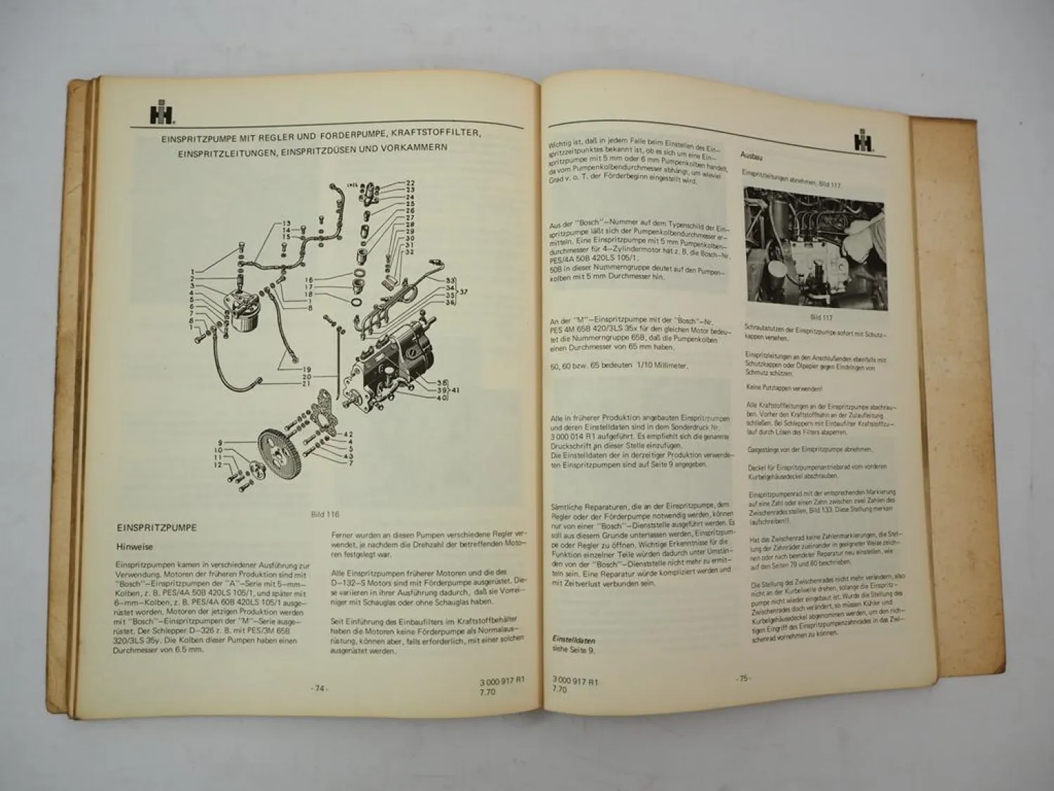 IHC D-99 D-111 D-132 D-148 DU-99 DU-111 DU-132 DU-148 Werkstatthandbuch 1970