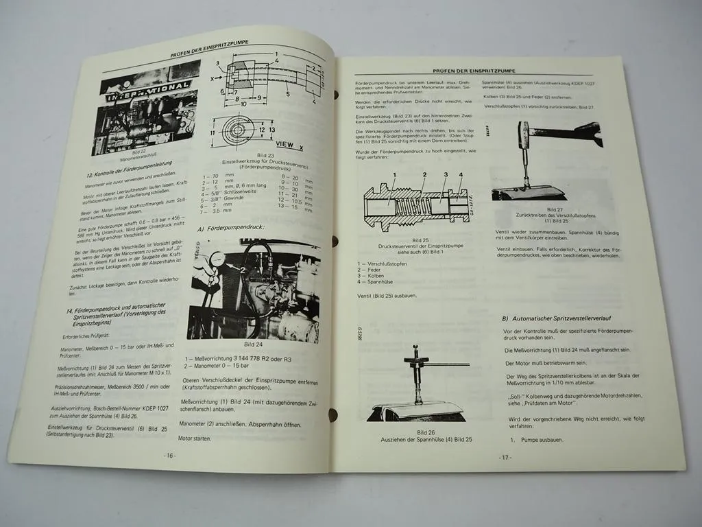 IHC D155 179 206 239 - 358 DT402 Dieselmotor VA CR VE F Pumpe Werkstatthandbuch