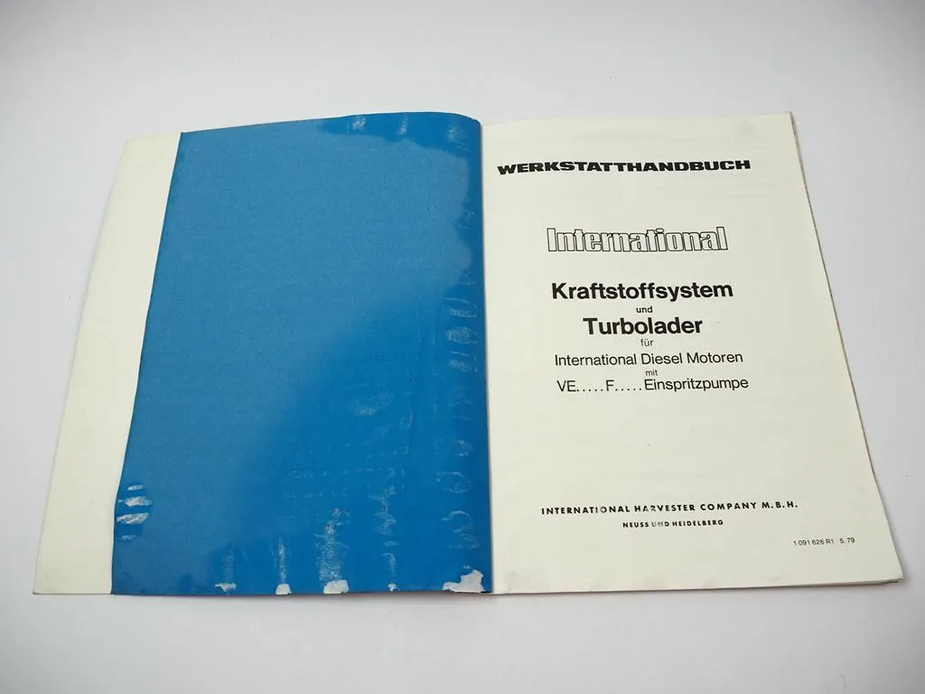 IHC DT 358 402 Dieselmotoren Werkstatthandbuch 1979 für Schlepper 1255 1455