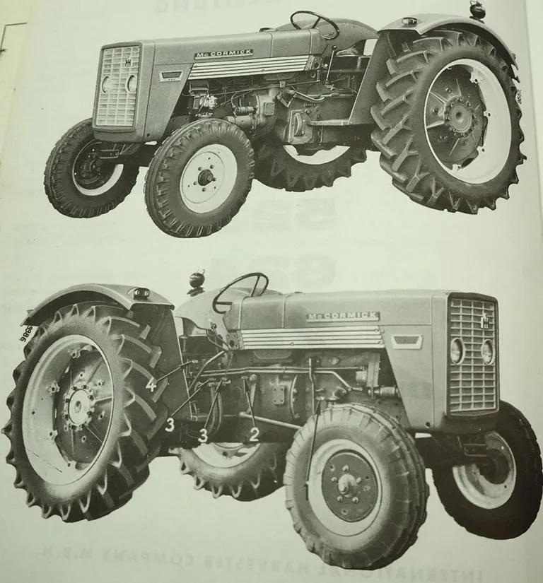 IHC Mc Cormick 523 624 724 Dieselschlepper Betriebsanleitung Bedienung 1969