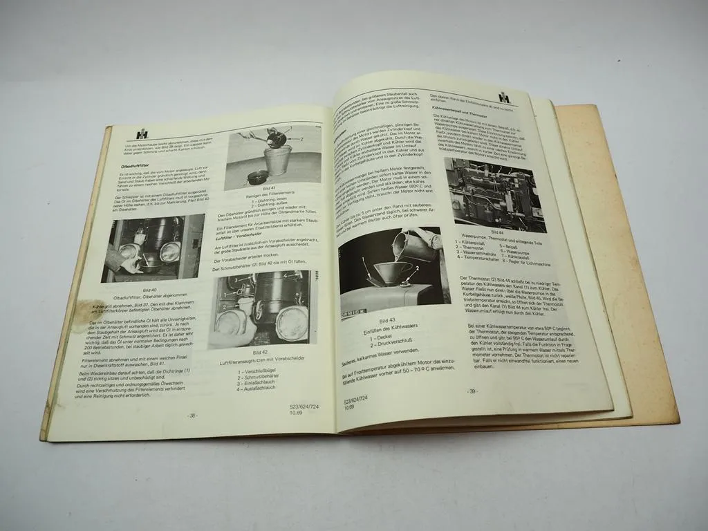 IHC Mc Cormick 523 624 724 Dieselschlepper Betriebsanleitung Bedienung 1969