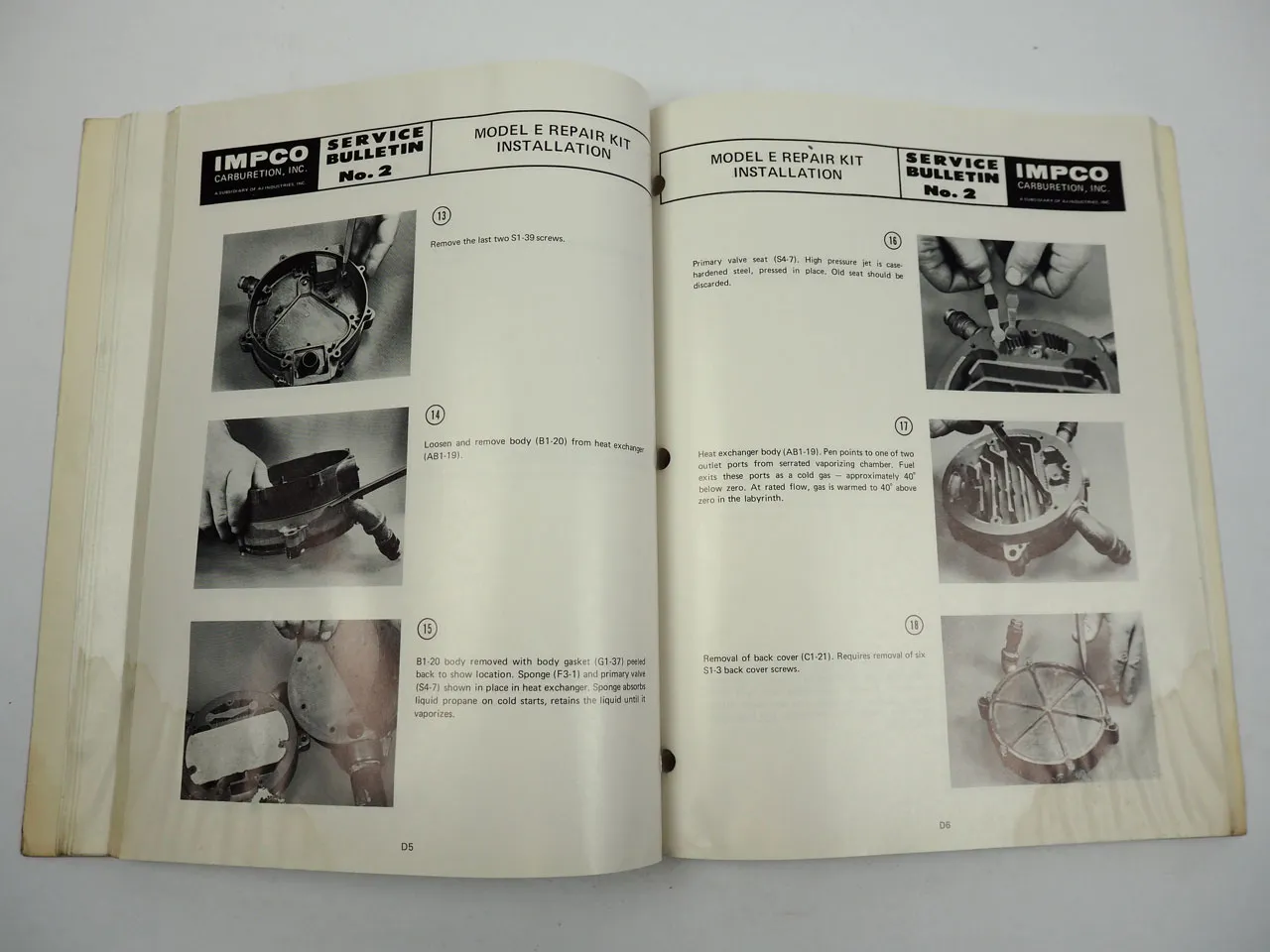 IMPCO Carburetion Treibgasanlage LPG Service Manual Werkstatthandbuch