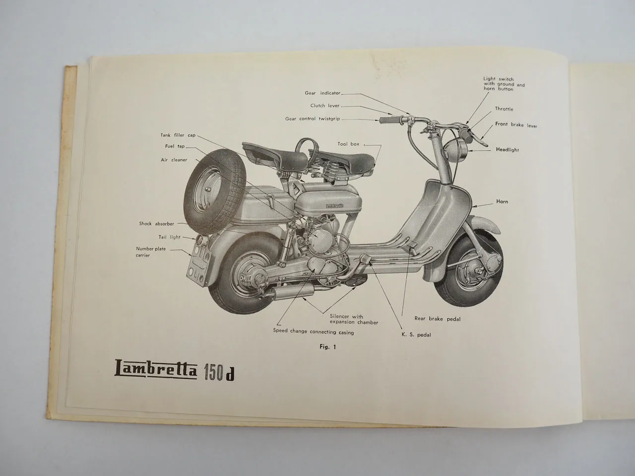 Innocenti Lambretta 150 d ld Repair Shop Manual Werkstatthandbuch ca. 1955