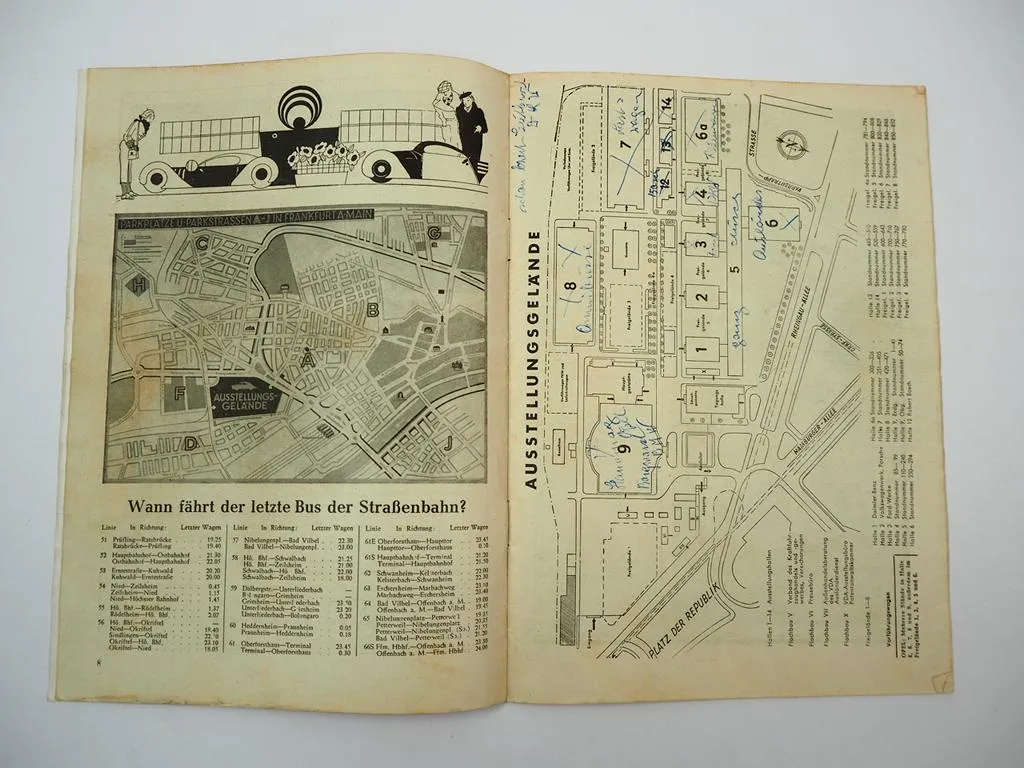 Internationale Automobil Ausstellung IAA Frankfurt 1951 Programmheft Wochenschau