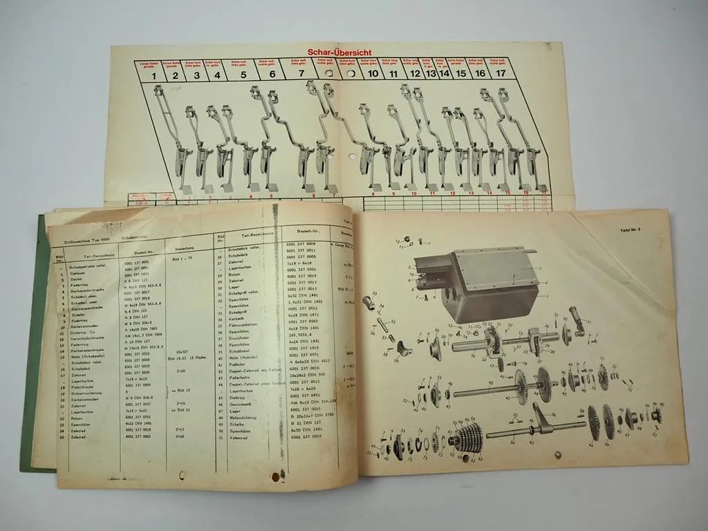 Isaria 6000 Drillmaschine Ersatzteilliste Ersatzteilkatalog ca. 1970