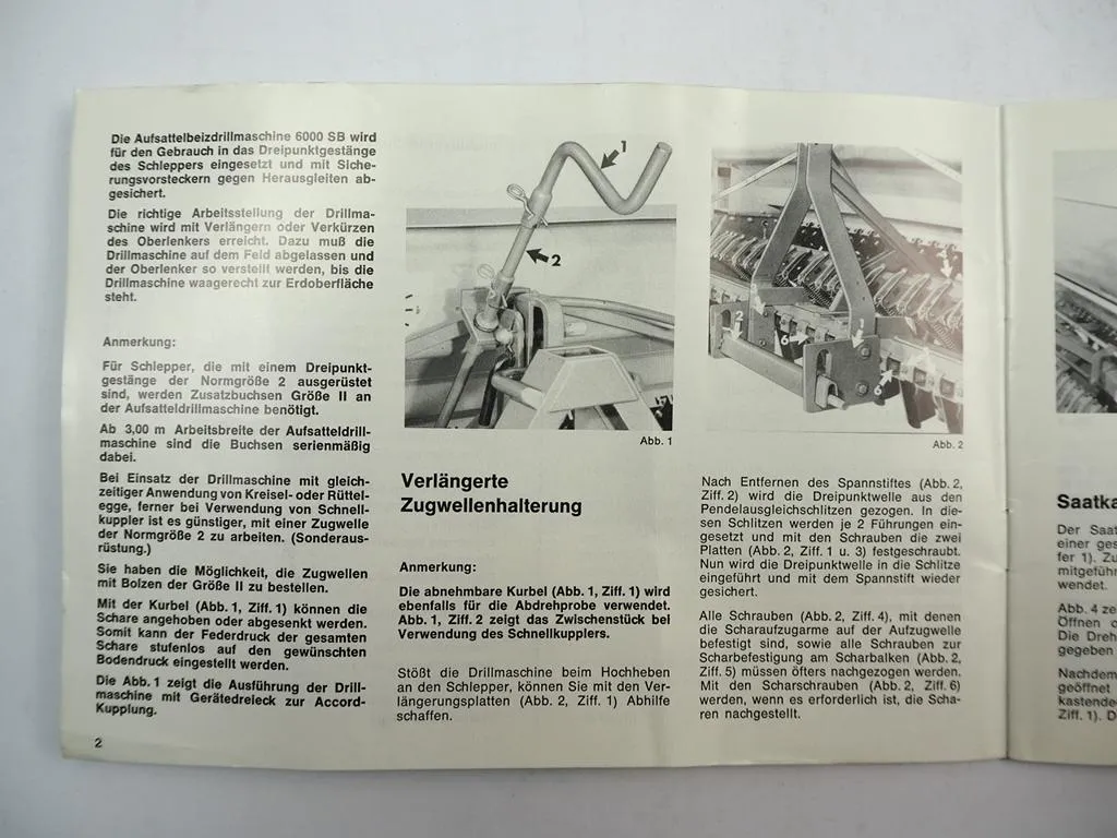 Isaria 6000SB Drillmaschine Betriebsanleitung Bedienungsanleitung 1979