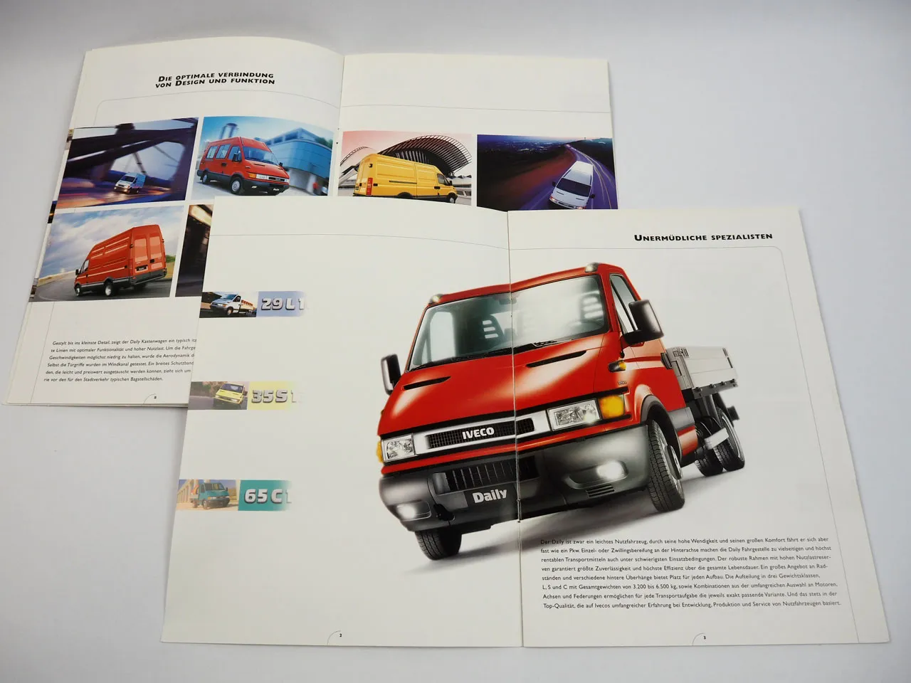 Iveco Daily Fahrgestelle Kastenwagen 2x Prospekt 2003