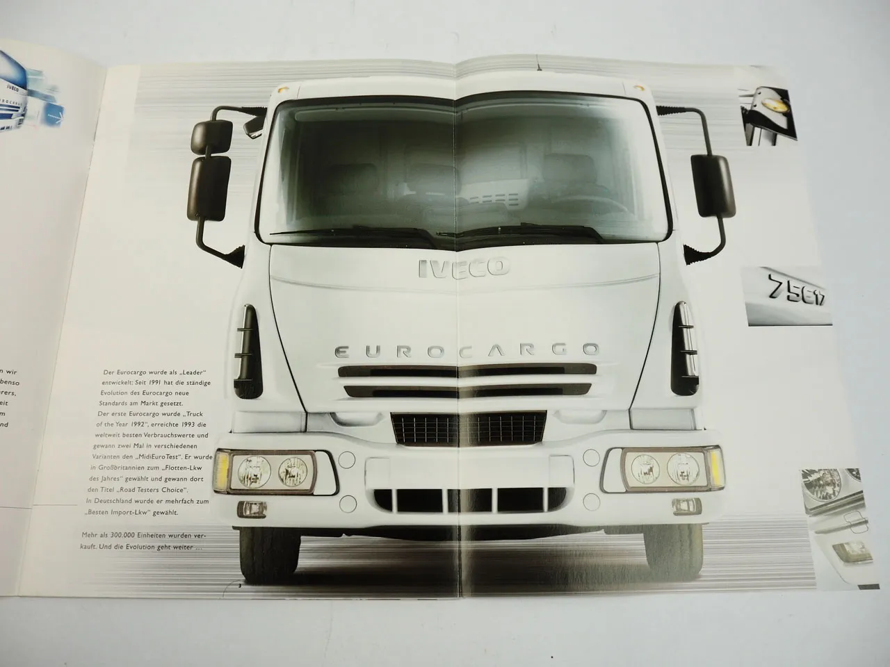 Iveco EuroCargo Sattelzugmaschine LKW Kipper Truck Prospekt 2003