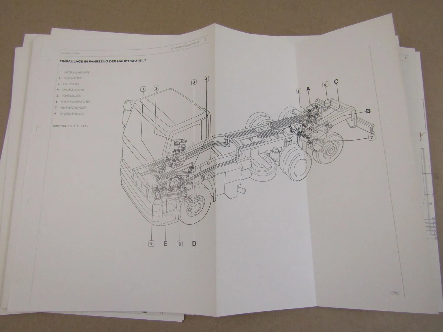 Iveco Eurotech Eurostar Zusatzachsen Werkstatthandbuch Reparaturanleitung 1994