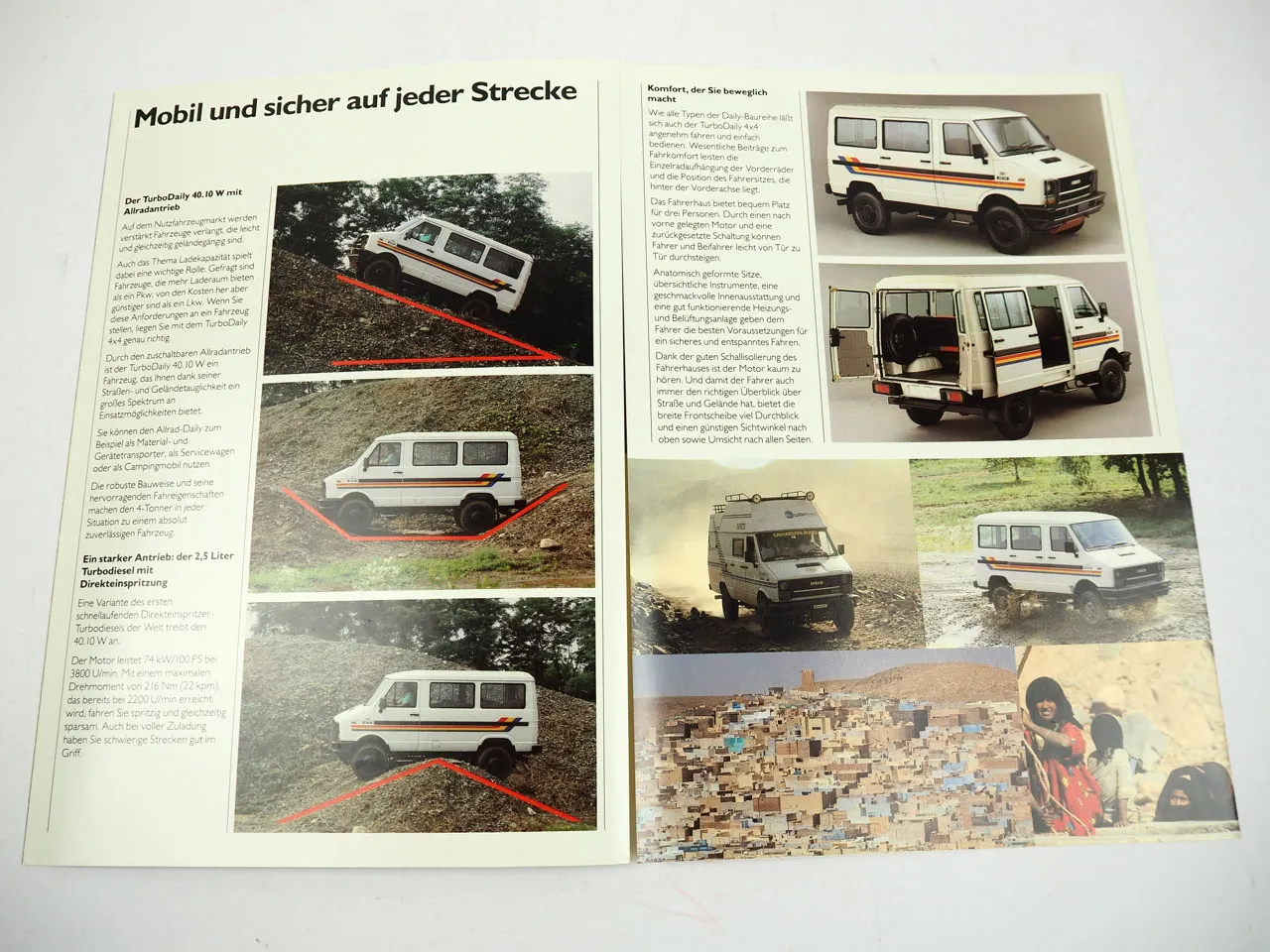 Iveco Magirus 40.10W TurboDaily Allrad Prospekt 1987